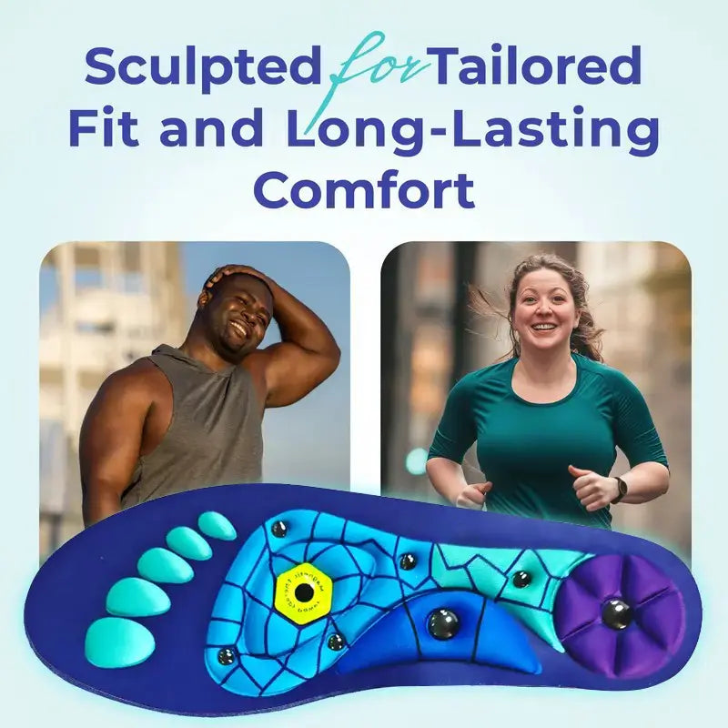 All-Day Comfort Insoles with Shock Absorption & High Arch Support