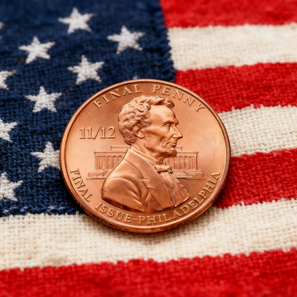 Lincoln Final Penny – 11/12 Philadelphia Mint Limited Edition Collectible Coin | Final Issue Commemorative 2025