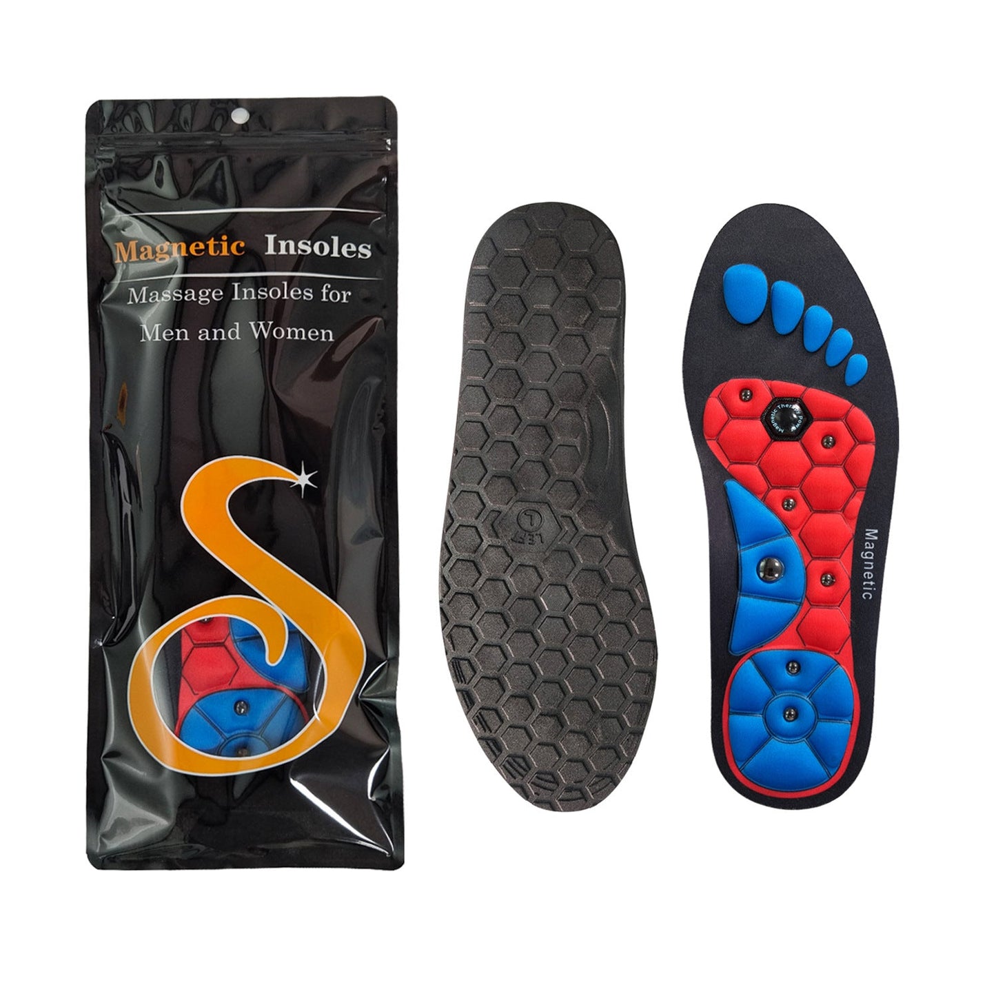 All-Day Comfort Insoles with Shock Absorption & High Arch Support