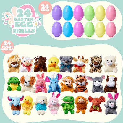 🐣Prefilled Easter Eggs, Filled with Plush Animal Toys