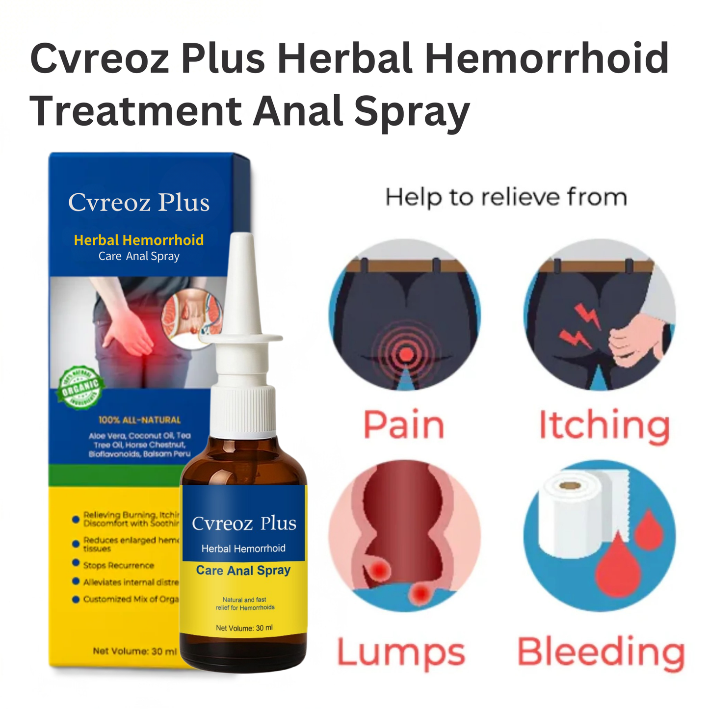 Aid Plus™ Herbal Hemorrhoid Spray