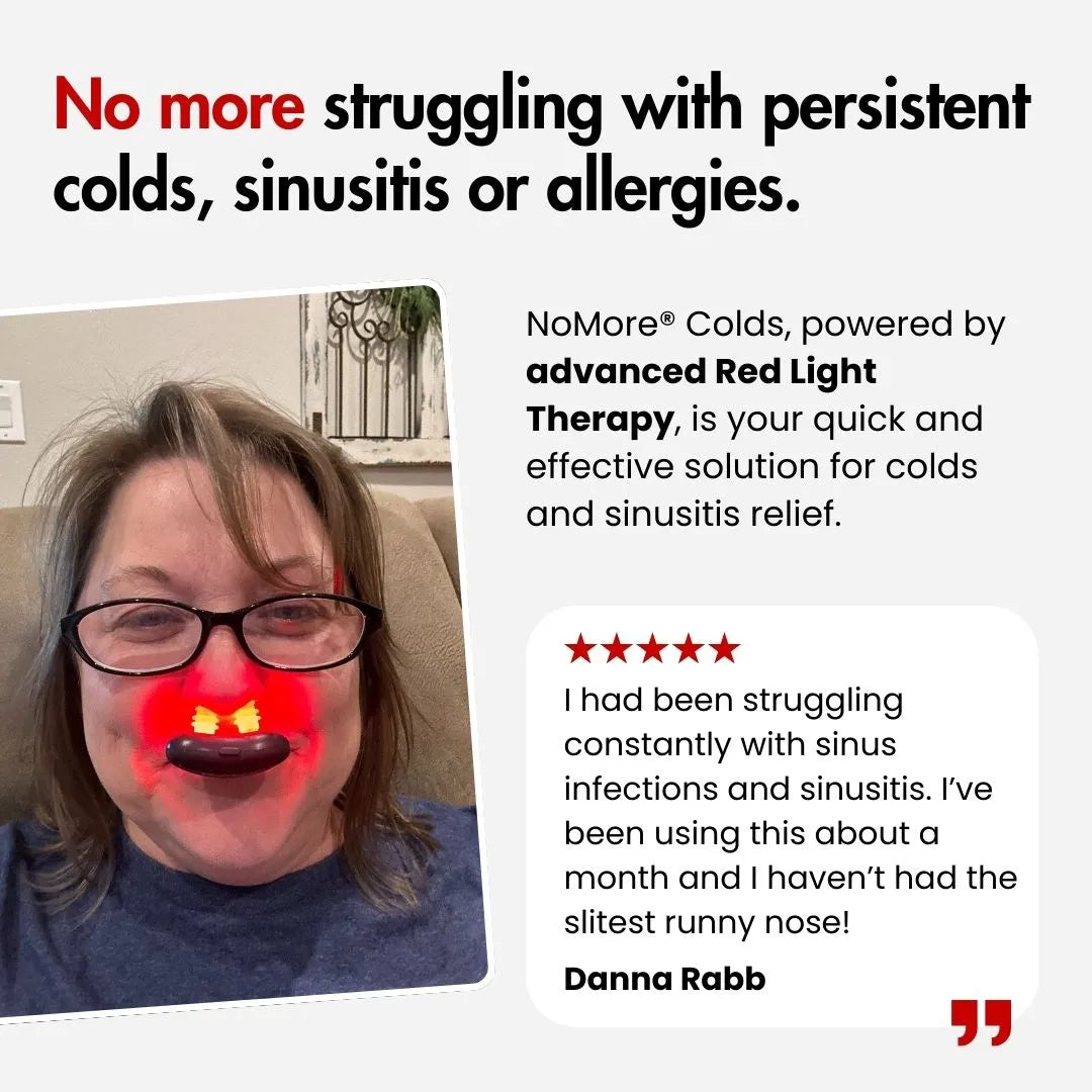 NoMoreColds-10-Minute Red Light Therapy for Cold & Sinus Relief