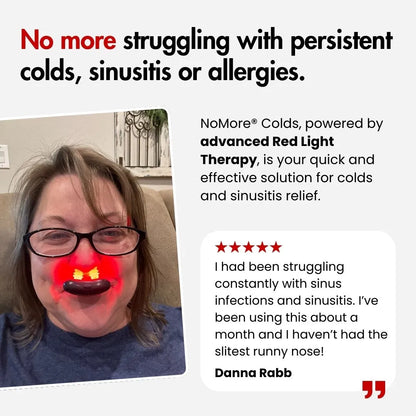 NoMoreColds-10-Minute Red Light Therapy for Cold & Sinus Relief