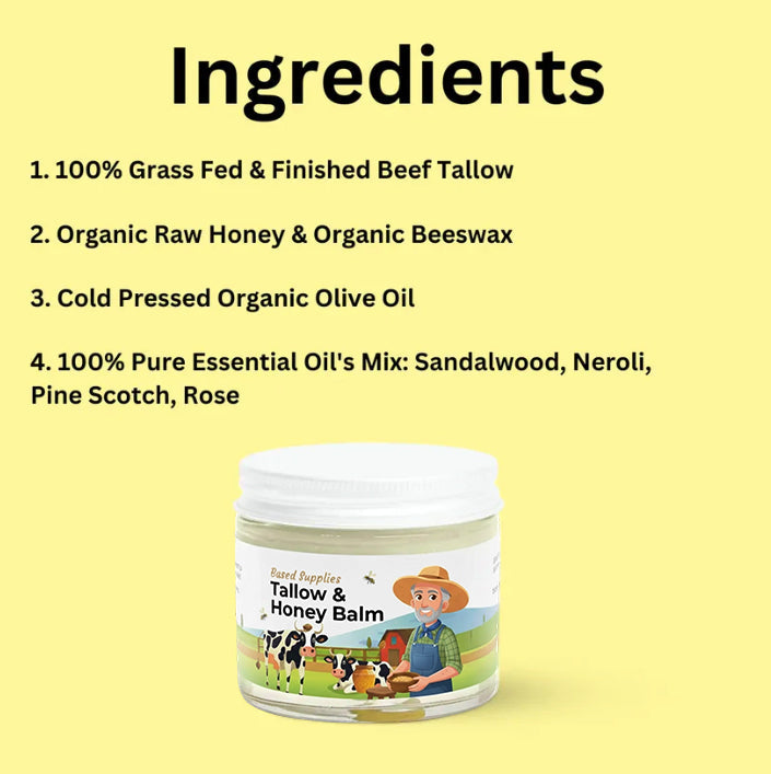 Tallow & Honey Balm - 2 oz