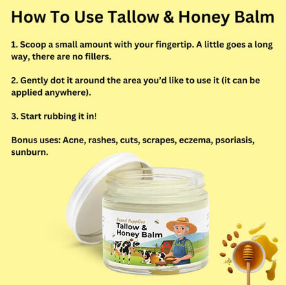 Tallow & Honey Balm - 2 oz