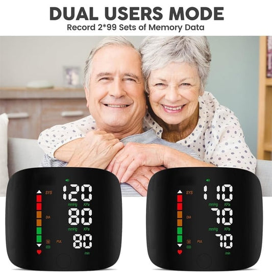 🔥Wrist Blood Pressure Monitor – LED Display, Adjustable, Health Tracking