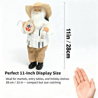 Limited Edition, Only 100 Sets Left! - 🎄🎅Puerto Rican Santa Claus – Coquito & Tambor Holiday Decor🎶