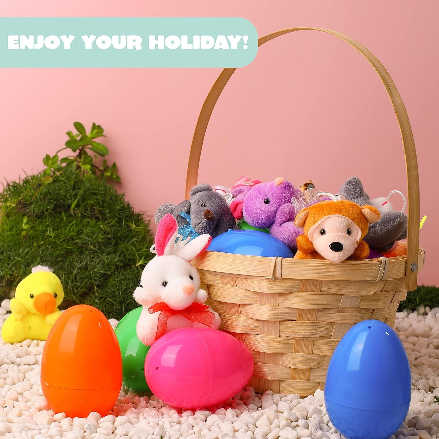 🐣Prefilled Easter Eggs, Filled with Plush Animal Toys