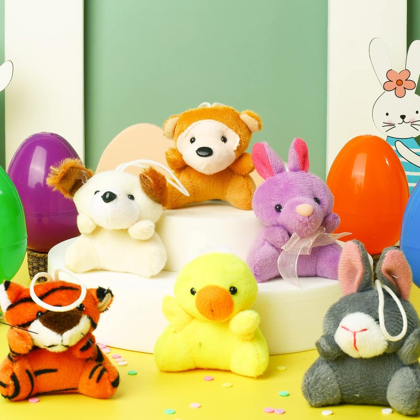 🐣Prefilled Easter Eggs, Filled with Plush Animal Toys