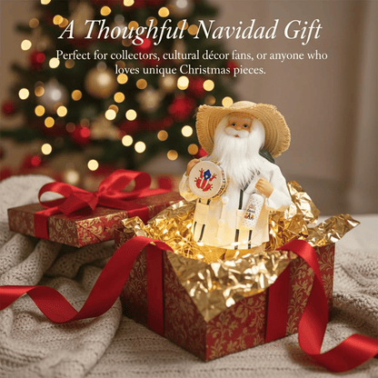 Limited Edition, Only 100 Sets Left! - 🎄🎅Puerto Rican Santa Claus – Coquito & Tambor Holiday Decor🎶