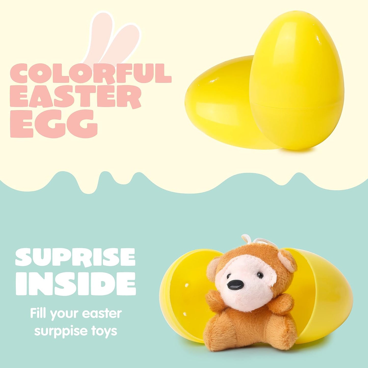 🐣Prefilled Easter Eggs, Filled with Plush Animal Toys