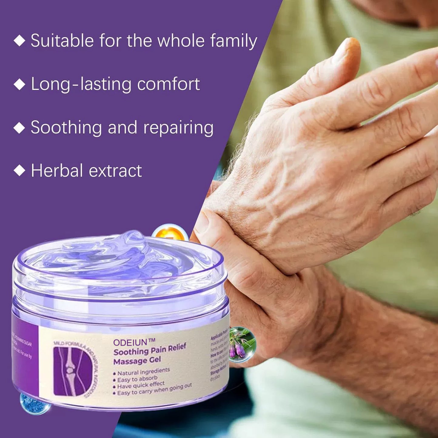FDA-Registered | Pain Relief Gel – With Turmeric & Emu Oil for Arthritis & Joint Support